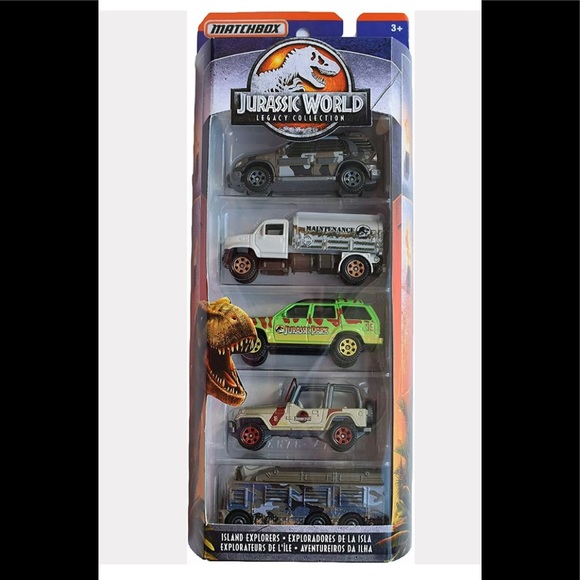 Matchbox 2018 Jurassic World Legacy Island 5pack